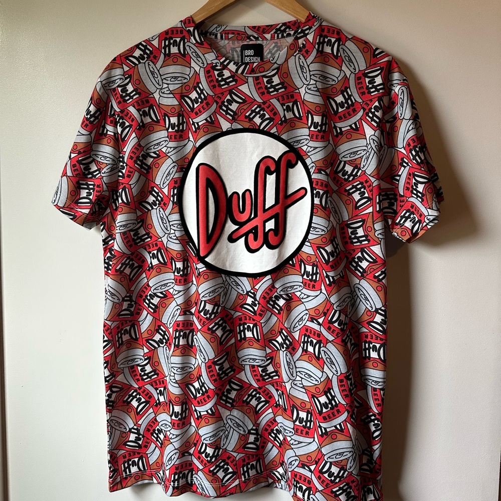 Duff Red and White Graphic T-Shirt
